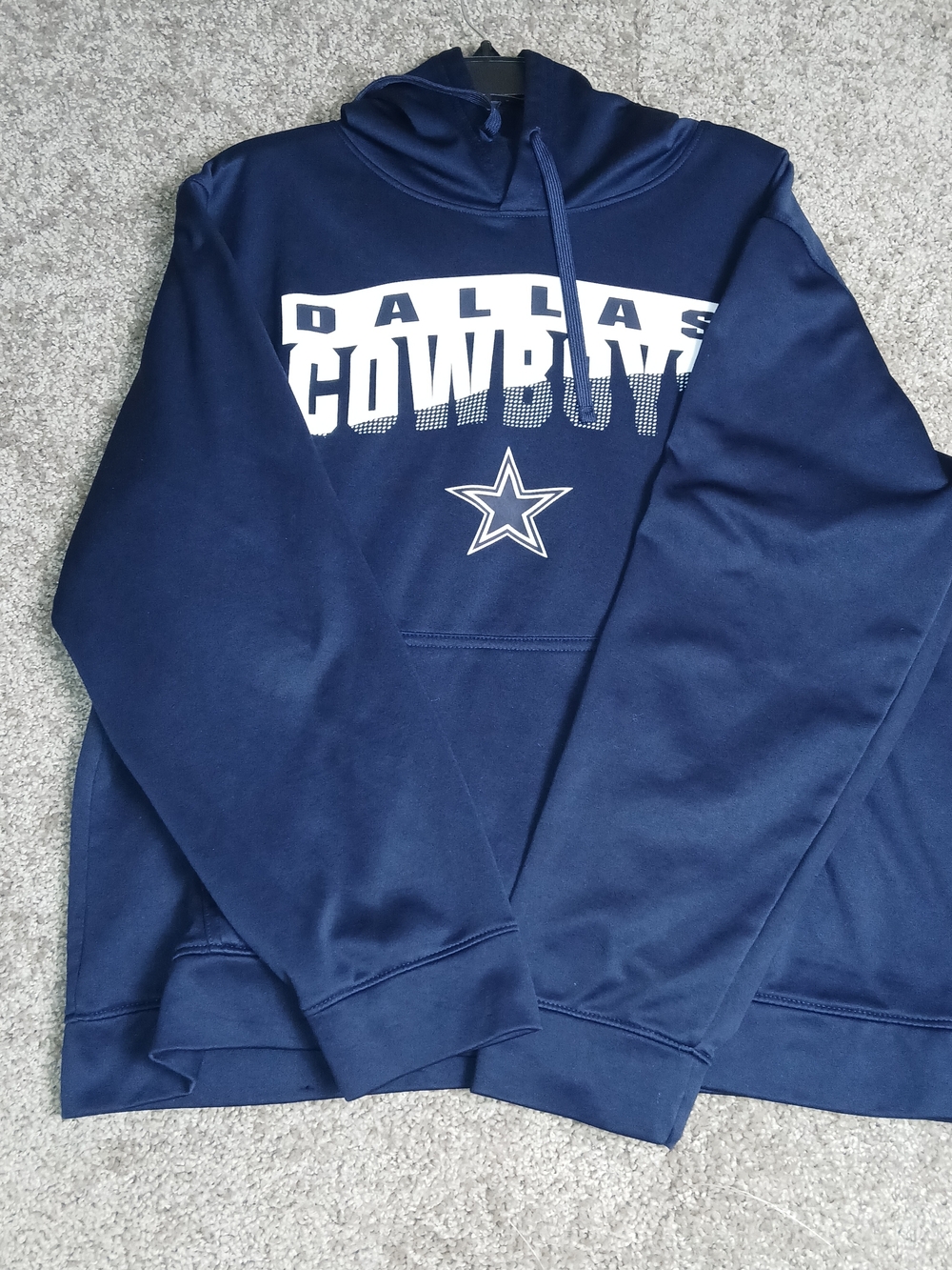 Dallas Cowboys Navy Blue Hoodie Sweatshirt for Men NFL Team Apparel - XL
